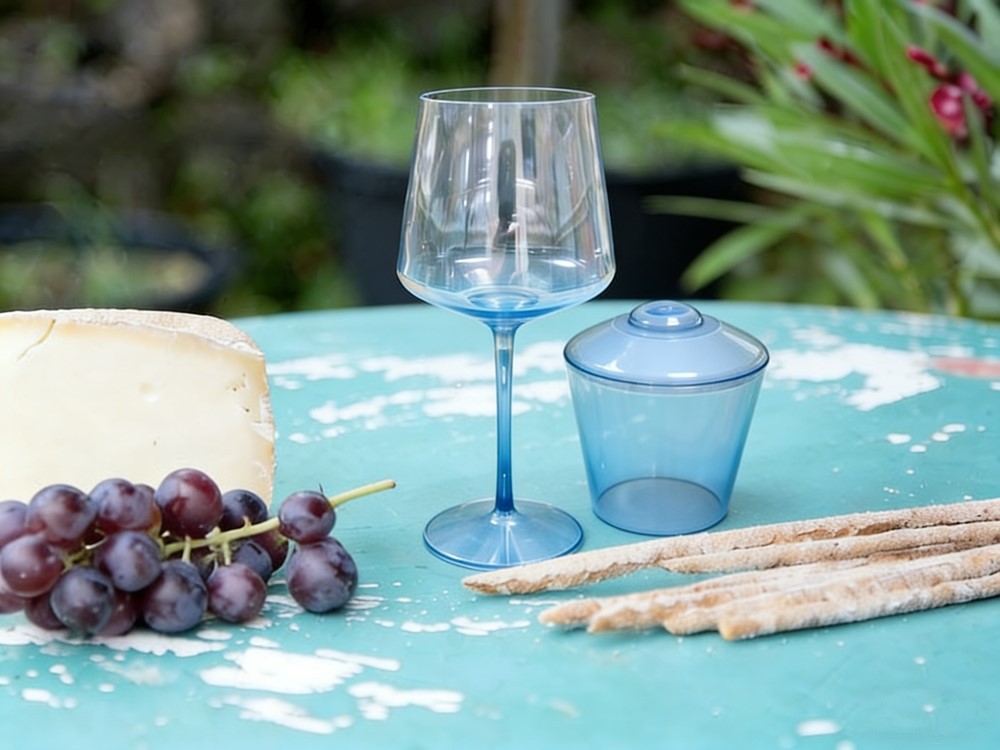 outdoor blue detachable wine glasses outdoor blue detachable wine glasses