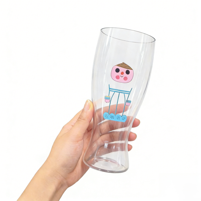 promotional patterned plastic beer mugs